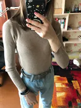 Suéteres marrones para mujer, Jersey de punto blanco, Jersey de manga larga con cuello de tortuga, Jersey Delgado, Jersey suave y cálido para mujer 2020 jersey invierno mujeres jersey cuello alto mujer Primavera 2021