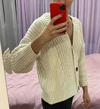 Suéter tejido para Otoño e Invierno para mujer, cárdigan informal de manga larga con botones, ropa cálida, 2021