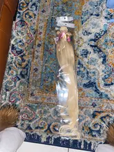 Extensiones de cabello de Color rubio miel 613, paquete de extensiones de cabello brasileño de 8 - 40 pulgadas, cabello humano Remy liso, se puede comprar 1, 3 y 4 paquetes de oferta