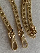 Cadena de Metal para bolso, accesorio conveniente para bolso, correa de reemplazo, cadena de hombro, oro/plata/Negro, 120cm/100cm