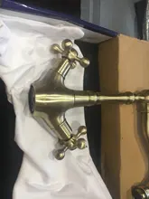 Kitchen Faucet Frap Hot-And-Cold-Water-Tap Antique Brass Rotating-F4019-4 Double-Handle