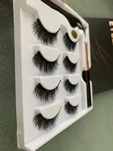 Pestañas postizas magnéticas 3D de visón Natural, 2/4 pares, resistentes al agua, duraderas, magnéticas, delineador y pinzas, conjunto de Extensión de maquillaje