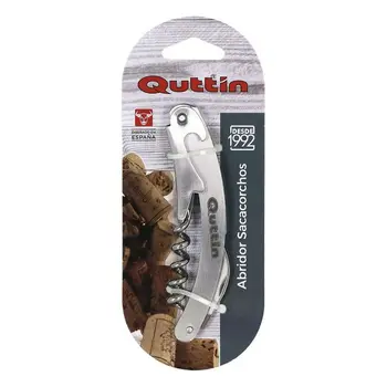 

Corkscrew with foil cutter and bottle opener Quttin (11 x 2,2 cm)