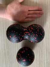 Lacrosse-pelota de masaje de cacahuete, bola ligera de alta densidad para Fitness, ejercicio de Fascia corporal, alivia el dolor, Yoga