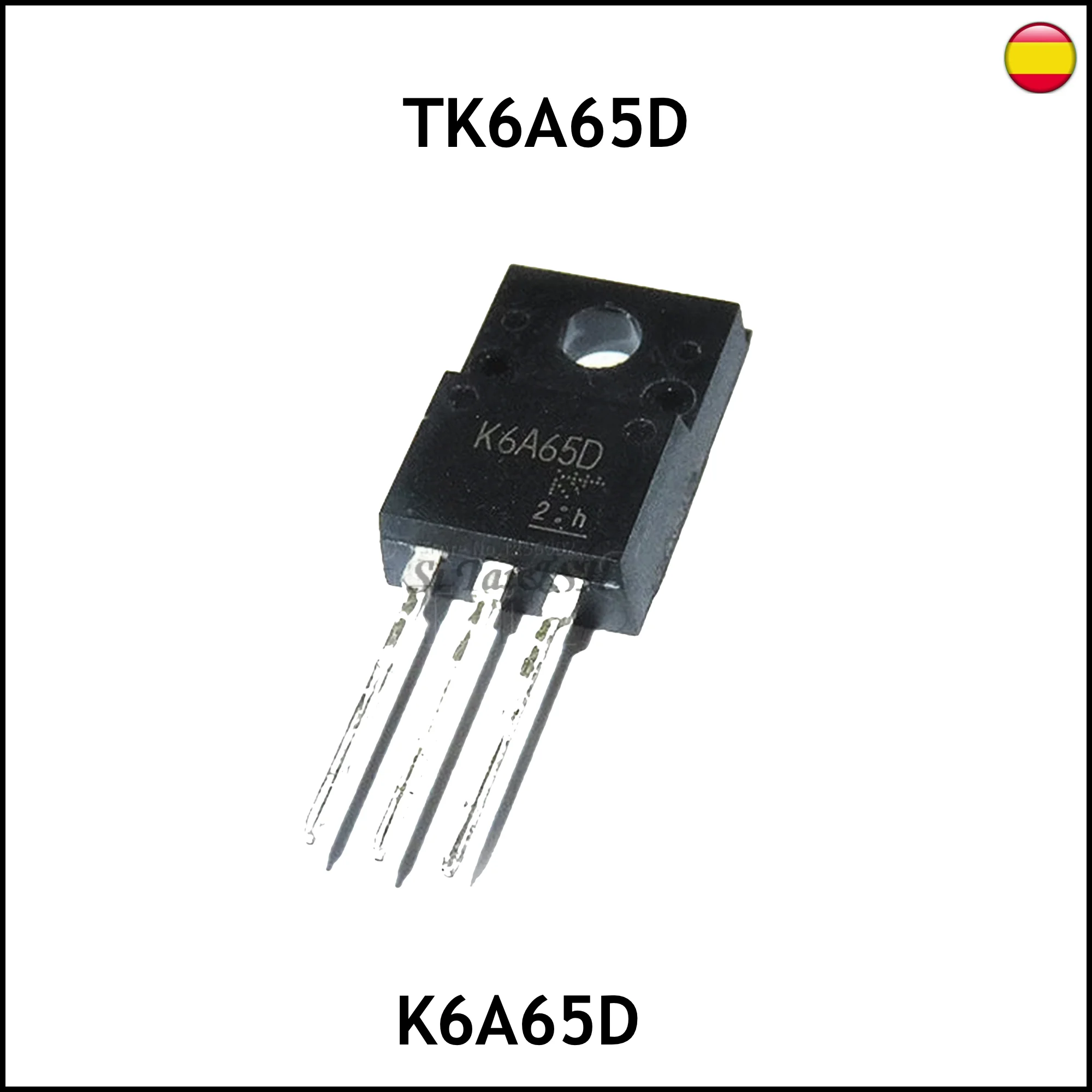 1x-K6A65D-TK6A65-TK6A65D-TO220F-MOSFET-650V-5A-regulator-voltage ...