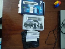 Kemei-cortadora de pelo 4 en 1 para oreja y nariz, maquinilla de afeitar profesional, indolora, para cejas y vello Facial