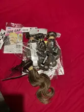 Beaudiva destacar P4/27 mechones con cierre de la onda del cuerpo de mechones con cierre extensiones de cabello recto mechones con cierre T parte