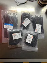 Auto-bloqueo sujetacables de Nylon de anchura 1,9 x60/80/100/120/150mm AssortedBlack de cremallera de plástico de envoltura de Cable 2,5*250 4*300 500 Uds