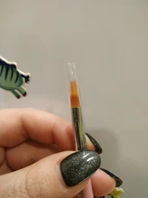 Pincel para pintura de uñas, 1 unidad de pincel para pintura de uñas artísticas en Gel UV, gradiente de Color, diamantes de imitación, acrílico, bolígrafo dibujo uña