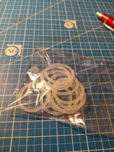 Junta de anillo de silicona blanca VMQ, CS, 2mm, OD, 5 ~ 80mm, grado alimenticio, lavadora a prueba de agua, junta tórica de goma, 10/50 Uds.