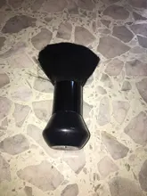 1PC negro cuello cara Duster cepillos para Barba Barbero Limpieza del cabello cepillo de cabello para salón de belleza de peluquería Estilo herramientas de maquillaje