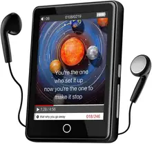 Lecteur MP3 32GB avec Bluetooth 5.1, 2.8 ''écran tactile Portable MP3 avec haut-parleur, Radio FM, enregistreur, lecteur de musique sans perte HiFi