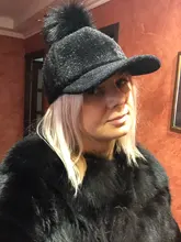 Baseball-Caps Snapback Hat Pompom Women New-Brand Casual YARBUU Adjustable for Faux-Fur