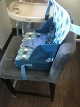 Cojín de refuerzo para bebé, almohadilla de silla aumentada para niños, antideslizante, impermeable, cojín para comedor, silla ajustable