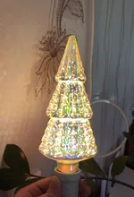 Lamp Light-Bulb Fireworks 3d-Decoration Edison Christmas-Tree Star Novelty Vintage E27 6w