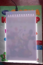 Tablero de copia de dibujo Led regulable de 3 niveles para bebés, juguetes educativos de tamaño de pintura A5, creatividad para niños