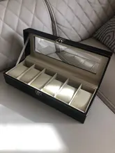 Caja de almacenamiento de reloj de cuero PU para hombre, organizador mecánico con 2/6/10/12 ranuras, expositor de relojes, Cajas de Regalo de joyería