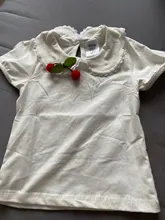 T-Shirt Cotton Girls Tops Childrens Short-Sleeve Summer Kid