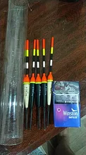 FTK Barguzinsky abeto de luz en la oscuridad 5 unids/lote pesca Float longitud 19-23cm flotador peso 2g-g 6 para la pesca de la carpa