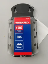 WORKPRO – Cuchillas de acero SK5, cuchillas profesionales originales de acero, 100 piezas