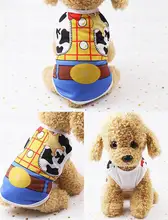 

Lovely Cartoon Pet Dog Clothes Summer Vest Cool Breathable Sun Screen Clothes For Puppy Chihuahua Printed Clothing Pet Supplies