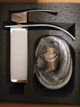 Mixer Tap Faucet-Waterfall Vessel Sink Bathroom-Basin Brass ROVATE Deck-Mounted Crane