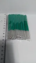 Cepillo cosmético para pestañas 50 uds, varitas de rímel de cristal, aplicador de pestañas con diamantes, brochas de maquillaje desechables