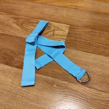 Correa elástica para Yoga, cinturón de anillo en D multicolor para Fitness, ejercicio, gimnasio, figura de cuerda, cintura, pierna, ejercicio de resistencia