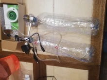 Kit de sistema generador de CO2 para acuario, conjunto de difusor y regulador de CO2 con válvula, atomizador de burbujas y tanque solenoide para peces y plantas