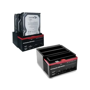 

HDD Docking Station USB2.0 Triplo Slot Per Hard Disk 2.5" e 3.5" (1x IDE - 2x SATA)