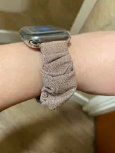 Correa elástica Scrunchie para Apple watch, banda de nailon elástico de 40mm, 44mm, 42mm, 38mm y 42mm, serie iWatch 6, 5, 4, 3 se