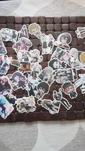 Bungo Stray-pegatinas de perros de PVC para niños, pegatinas de grafitis, maletas, equipaje, guitarra, coche, impermeable, 10/100 Uds.
