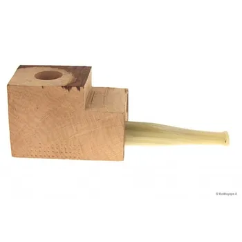 

Extra-Extra briar block bored and fitted with “horn“ acrylic straight stem
