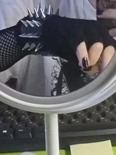 Único de tres fila puntiagudo hacen picos remache de cuero ancho Punk Rock gótico Unisex pulsera de hombre de la joyería