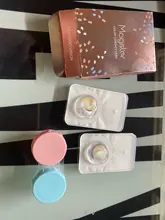 2 unids/par-lentillas de colores para ojos, lentillas de contacto para ojos de colores azul, marrón, coloridas, de belleza para ojo