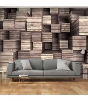 

Mural-Wooden Finesse