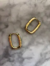 XIYANIKE-pendientes de plata de primera ley para mujer, aretes pequeños, plata esterlina 925, hipoalergénico, Estilo Vintage, Simple, con forma de O