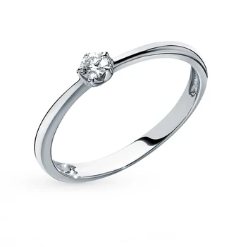 

Gold ring with diamond sunlight sample 585 test