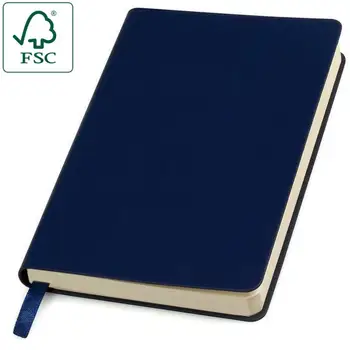 

Business notebook with cover of recycled leather