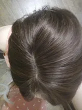 Halo Lady-Clip de belleza para mujer, cabello humano con explosión de flequillo, pieza central, pelo lacio brasileño no Remy para la pérdida de cabello