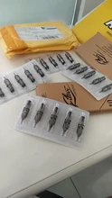 Agujas con filtro para cartucho de tatuar, sistema de agujas para máquina de tatuaje, revestimiento redondo, #10, de 0.30 mm, 10 unidades por lote