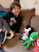 PJ máscaras de dibujos animados de 4 Uds peluche animado figura Catboy Owlette máscaras Gekko figuras de Anime juguetes para niño niña regalo de cumpleaños