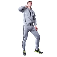 Спортивный костюм Великоросс, цвета серый меланж, жаккардовые лампасы и брендовые шнурки с металической фурнитурой, хлопок ПИМа