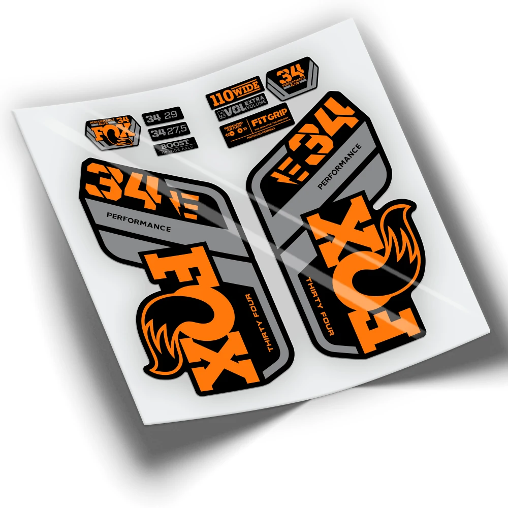 Adesivi Bicicletta Fox 34 Performance Ebike 2021 Bicolore Wp422 Adesivi Mountain Bike Adesivi Ciclismo Accessori Bici