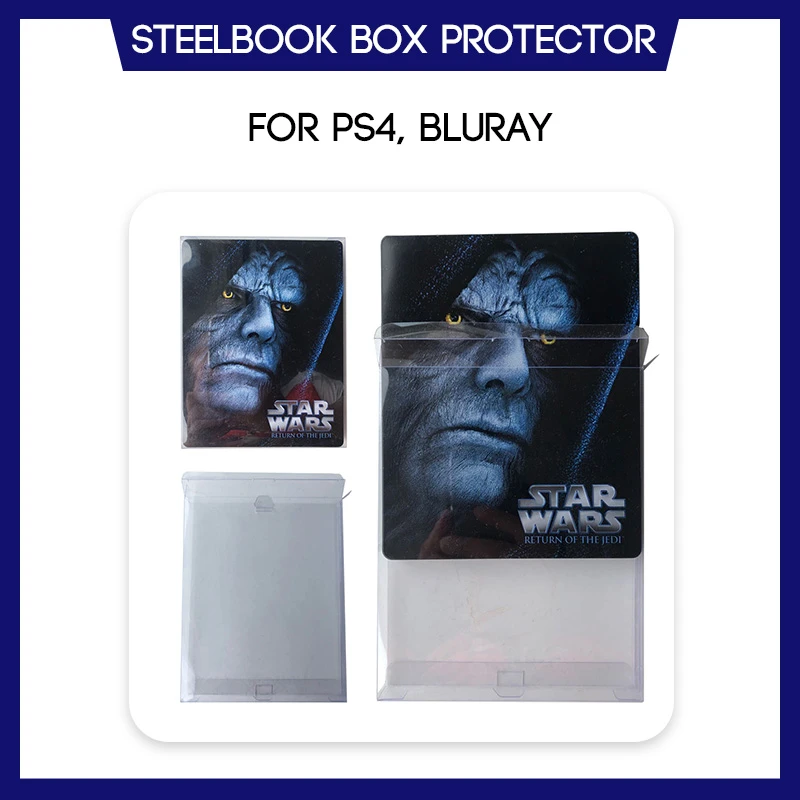 de caja Steelbook Blu ray para G2, funda protectora de plástico transparente hecha medida|Estuches| -