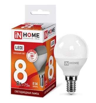 

LED lamp LED BALL VC 8 W V E14 6500 K 600lm IN HOME