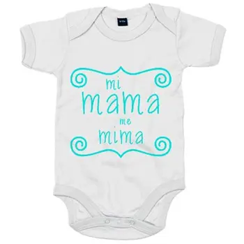 

Baby bodysuit My mom me Mima