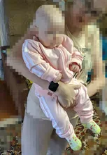 2018 de moda de otoño, ropa de bebé niña de algodón de manga larga de cremallera chaqueta + Pantalones 2 uds bebes chándal de bebé conjunto de ropa de niño