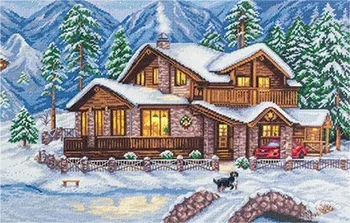

Set for embroidery "Panna" "Golden Series" ps-1990 "mountain chalet"