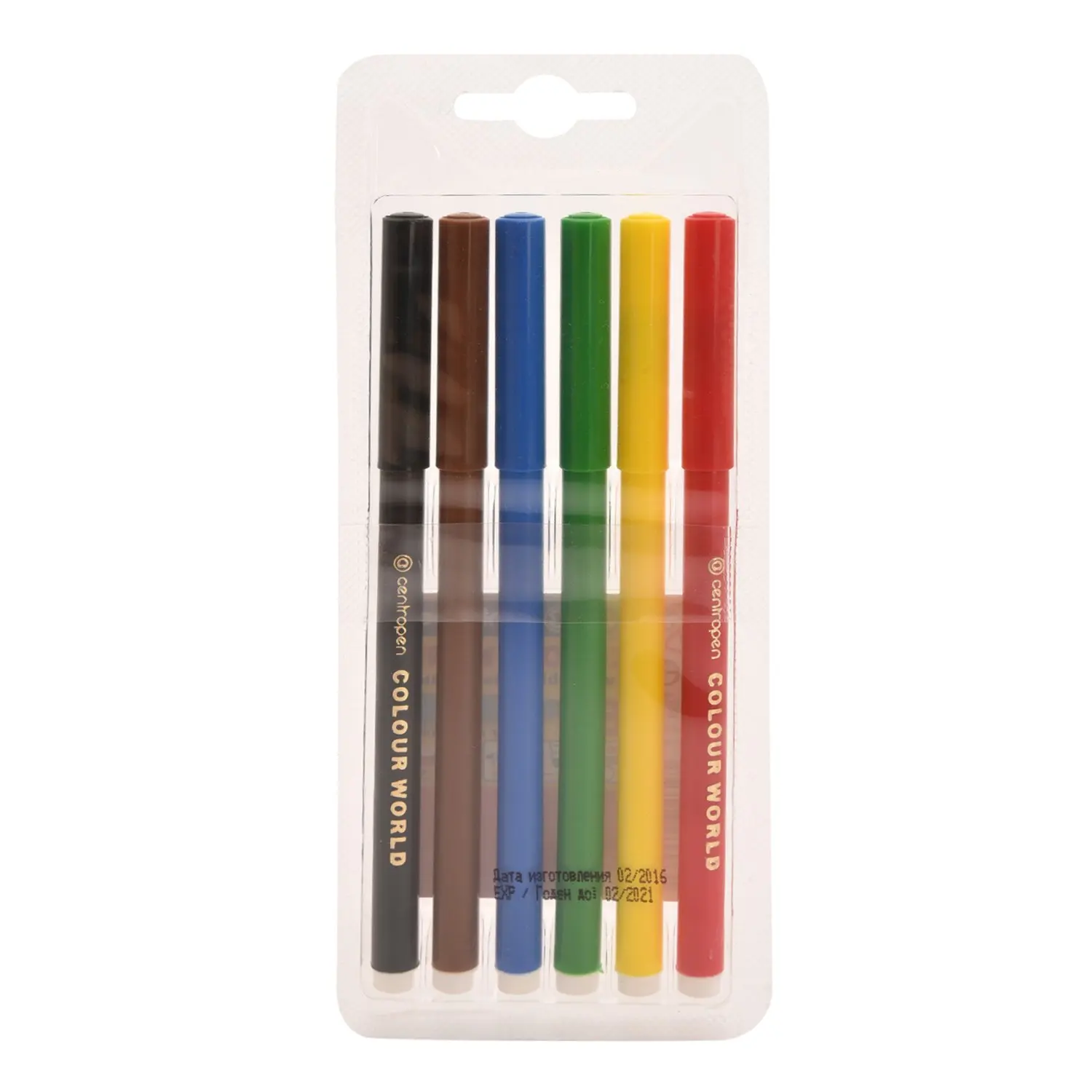 Фломастеры Centropen Colour World 6цв